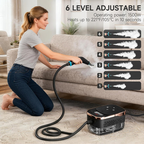 Goodtrust steam cleaner 1250 ml water tank for longer cleaning