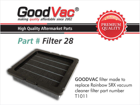 GoodVac filter replacing OEM T1011 maintains performance with original-equivalent filtration.