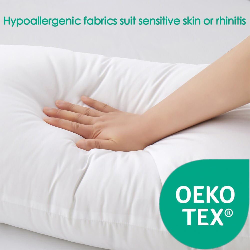 Close-up of Gooeb fabric texture emphasizing durable, wrinkle-free cover.
