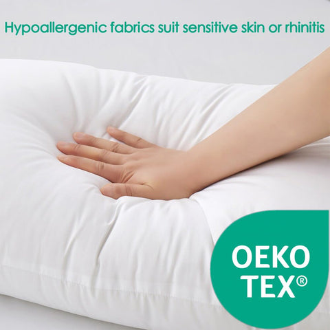 Close-up of Gooeb fabric texture emphasizing durable, wrinkle-free cover.