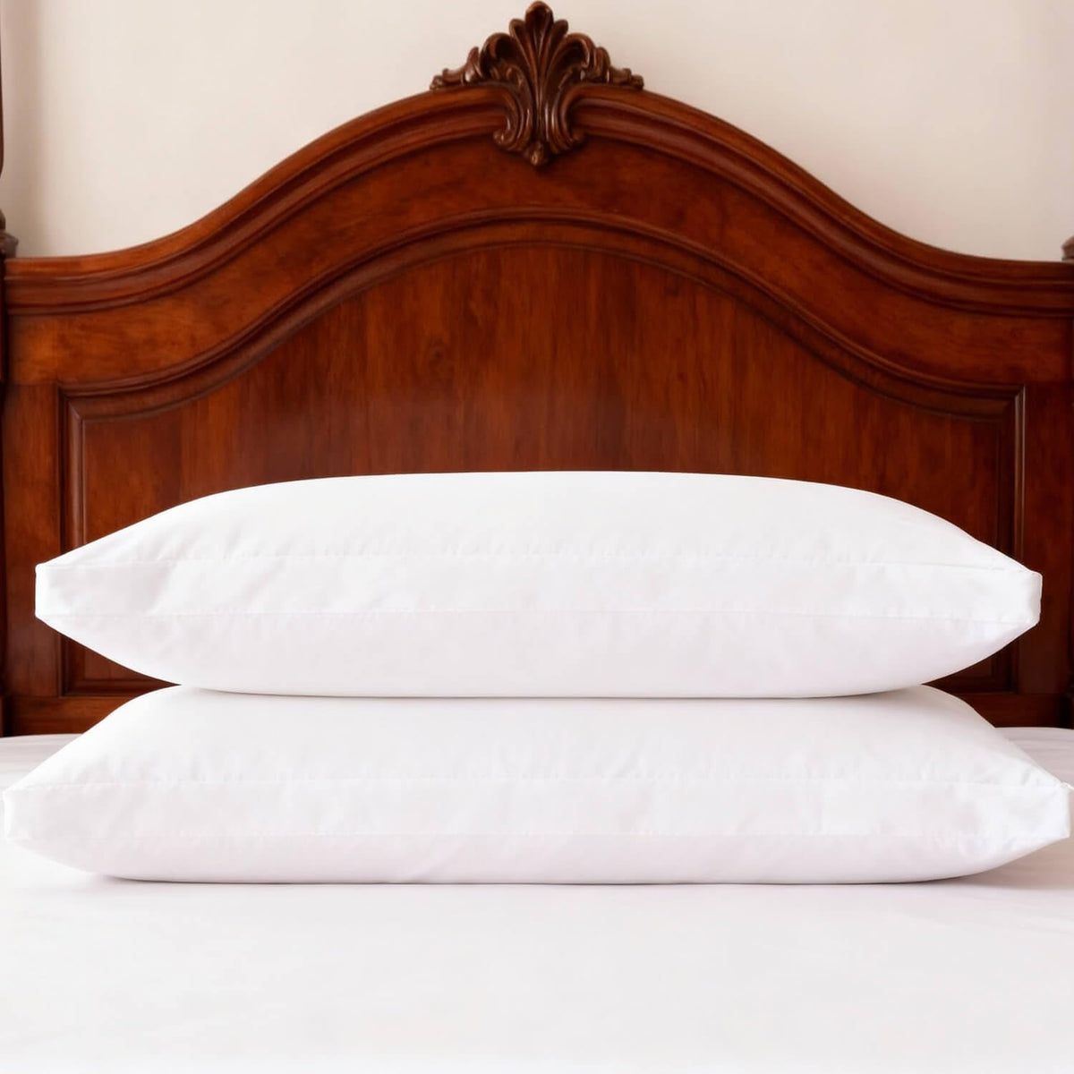 Gooeb Thick Bed Pillows king size, front view highlighting plush high-loft support.