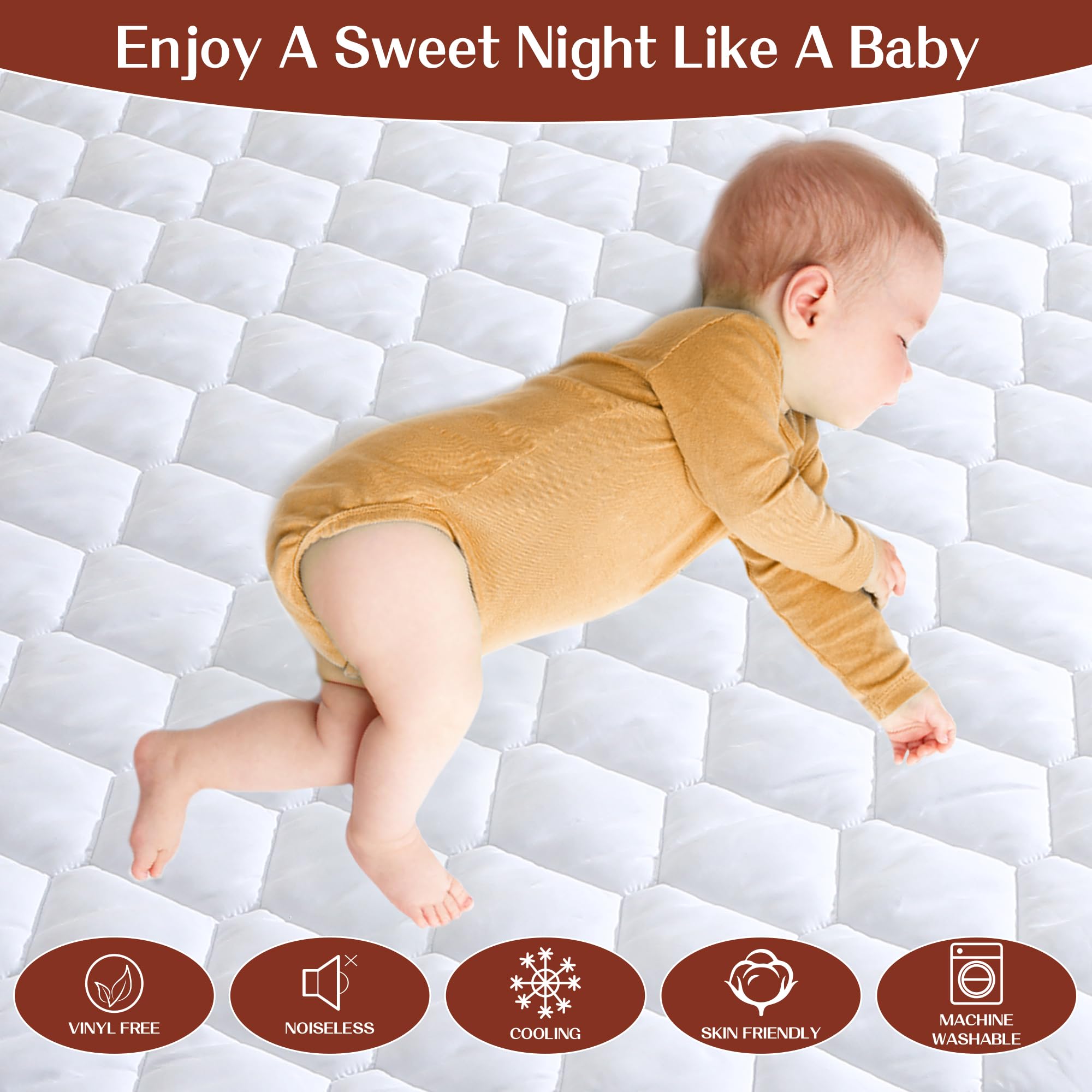 GOONIK 3D airflow breathable layer promotes cool, comfortable sleep all night