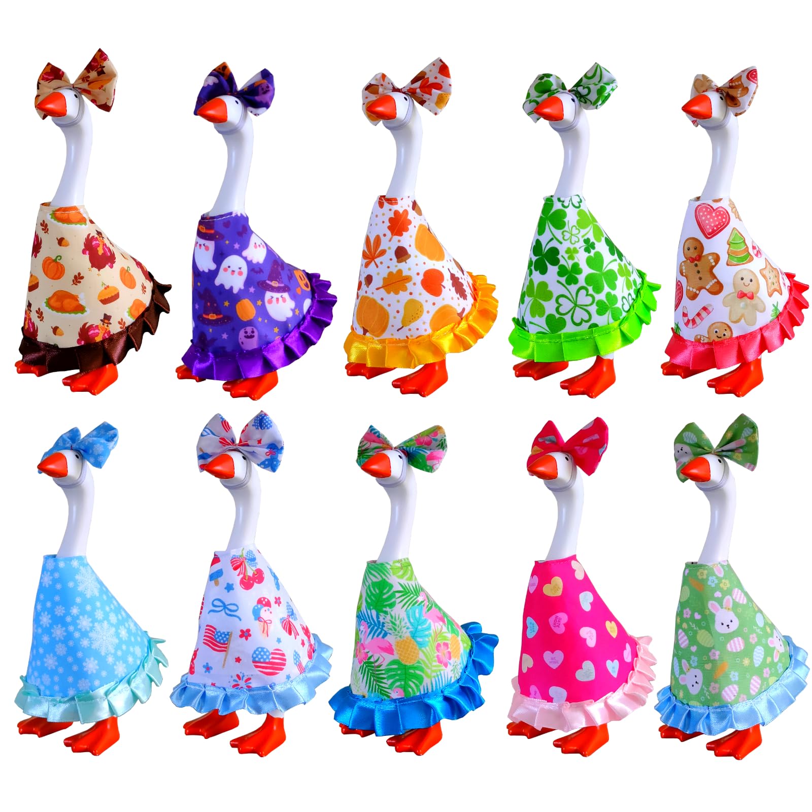 GOOSEEVE 7-inch desk goose outfit set for easy seasonal styling