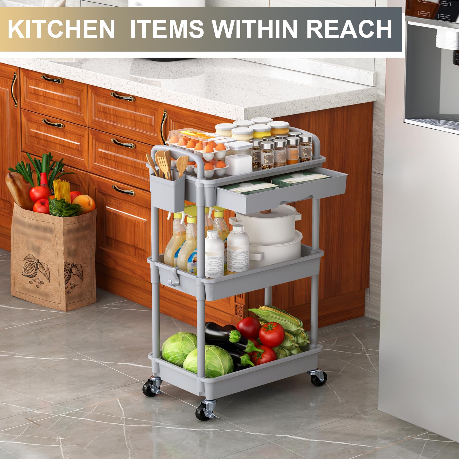 Goovilla cart easy to assemble for quick setup.