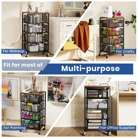 Goovilla kitchen cart multi-use for crafts, beauty, and pantry organization