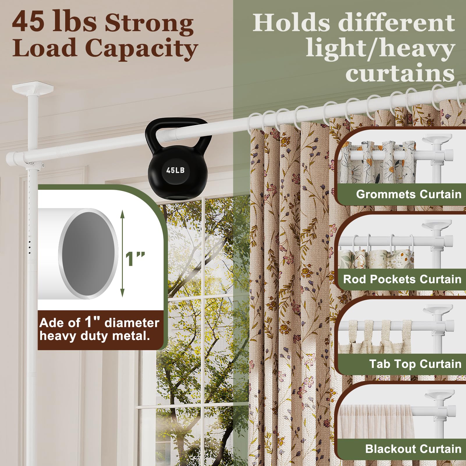 Goovilla adjustable height and width for a tailored space fit