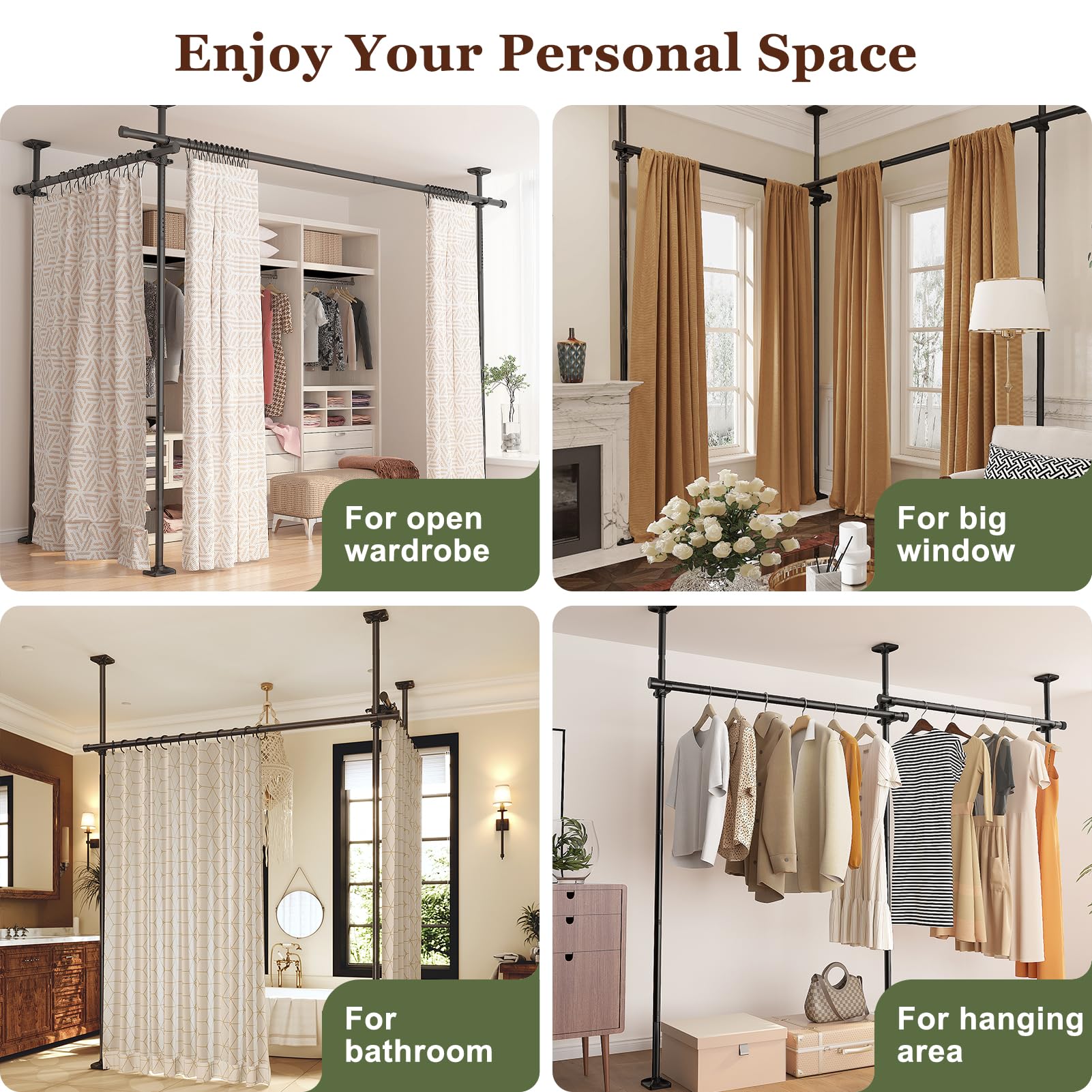 Goovilla divider offers I-shaped and L-shaped configurations for flexible layouts.
