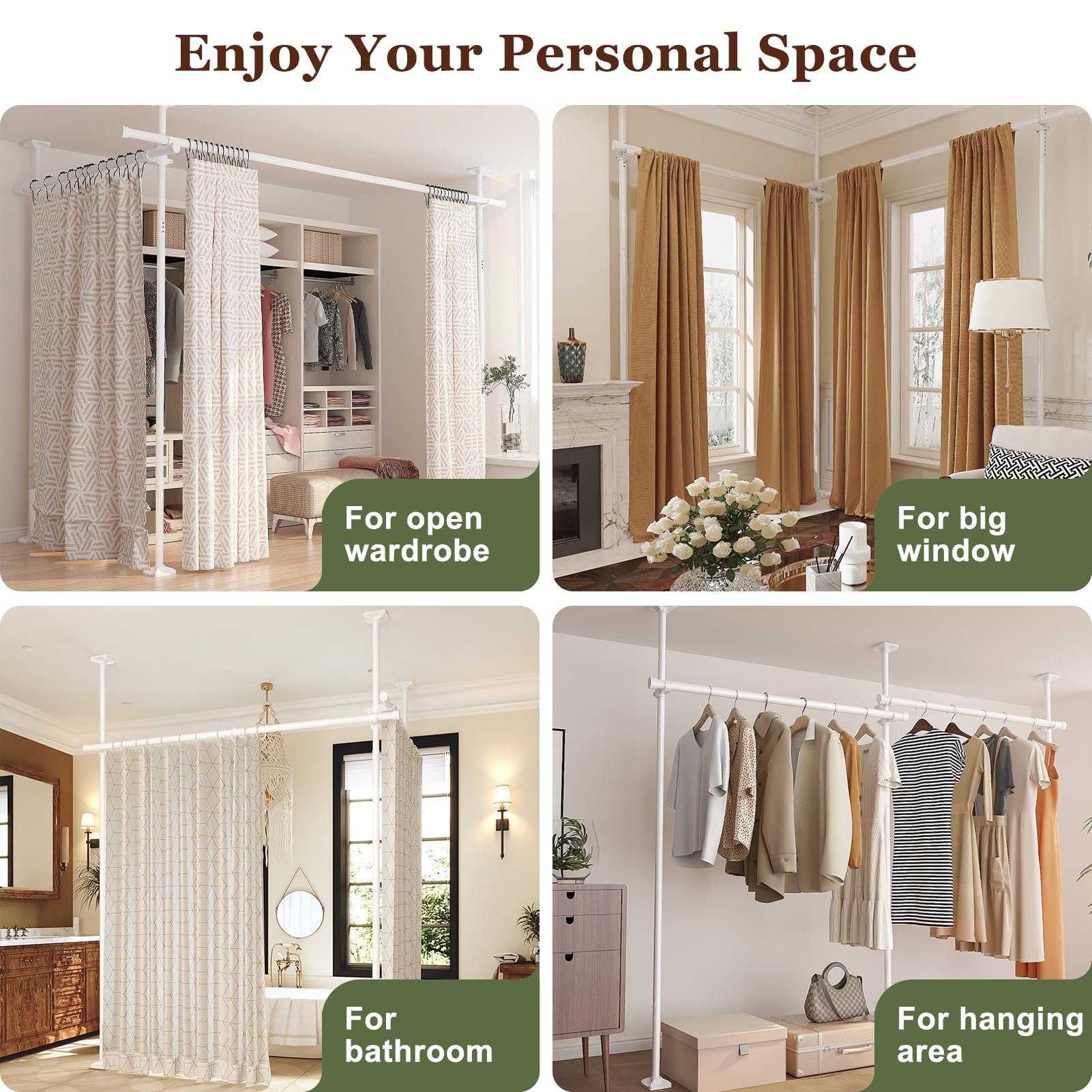 Goovilla divider suits bedrooms, living rooms, studios and offices