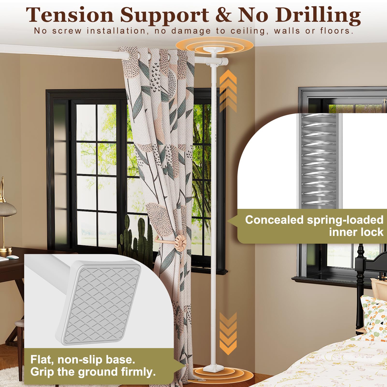 Goovilla no-drill installation preserves walls and ceilings