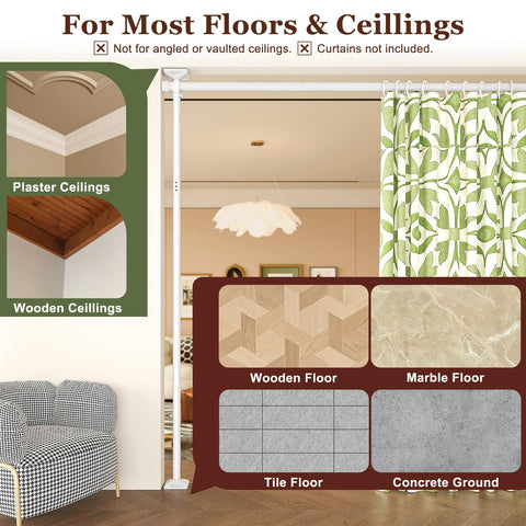Goovilla 45-pound capacity supports various drapery styles