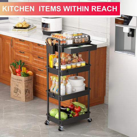Goovilla versatile utility cart suitable for bathroom, kitchen, or craft storage