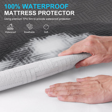GOPOONY breathable fabric with noiseless TPU backing for silent sleep