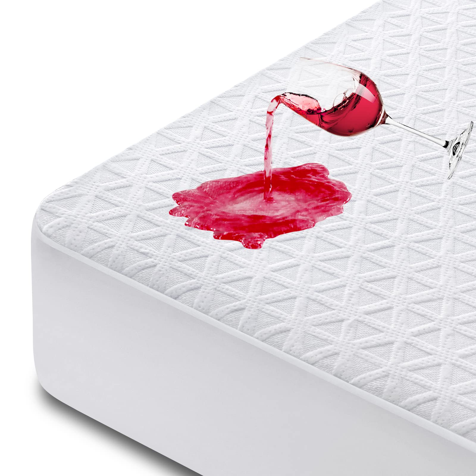 GOPOONY premium waterproof mattress protector California King offers dry nights and protection