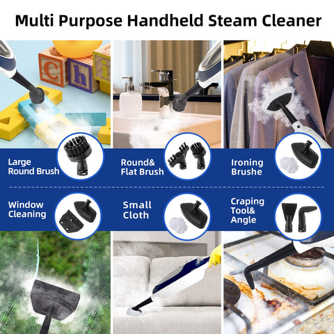 GorFanty handheld steamer detach for quick spot-cleaning on countertops and upholstery