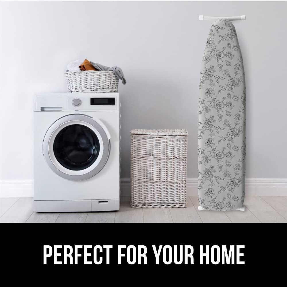 GORILLA GRIP ironing board cover improves wrinkle removal on everyday garments.