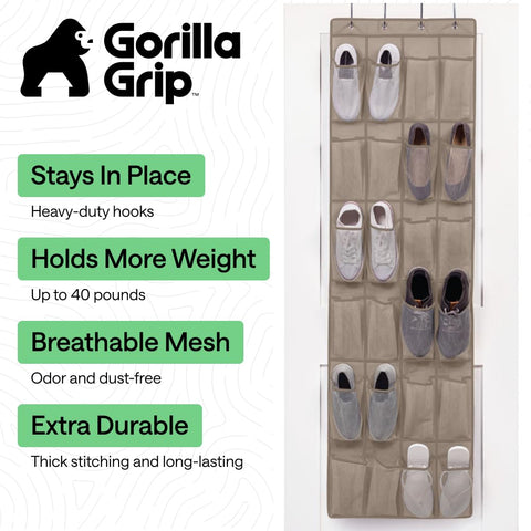 Gorilla Grip 35 mesh pockets keep items visible and ventilated