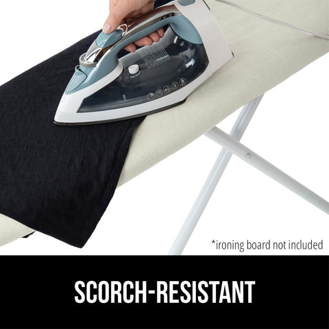 GORILLA GRIP 400°F heat resistance for scorch-free ironing sessions