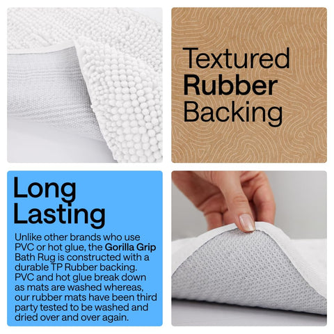 GORILLA GRIP absorbent-microfiber-pile demonstrates high absorption to keep floors dry