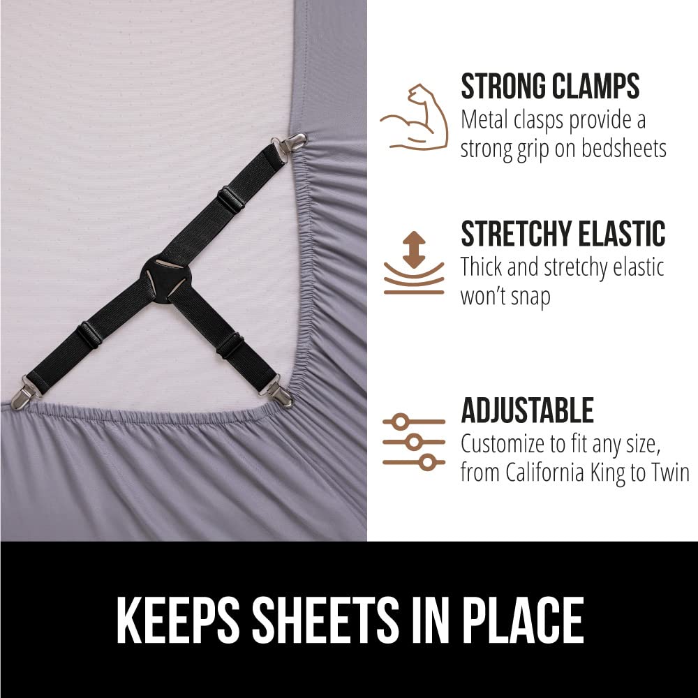 Four-step installation without mattress flipping makes sheet changes quick and straightforward.