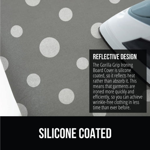 GORILLA GRIP cover stays securely in place with elastic edges during use.