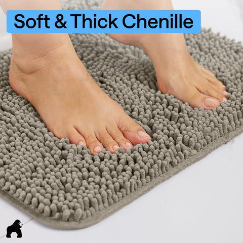 GORILLA GRIP backing tp rubber detail emphasizes durable, machine-washable construction.