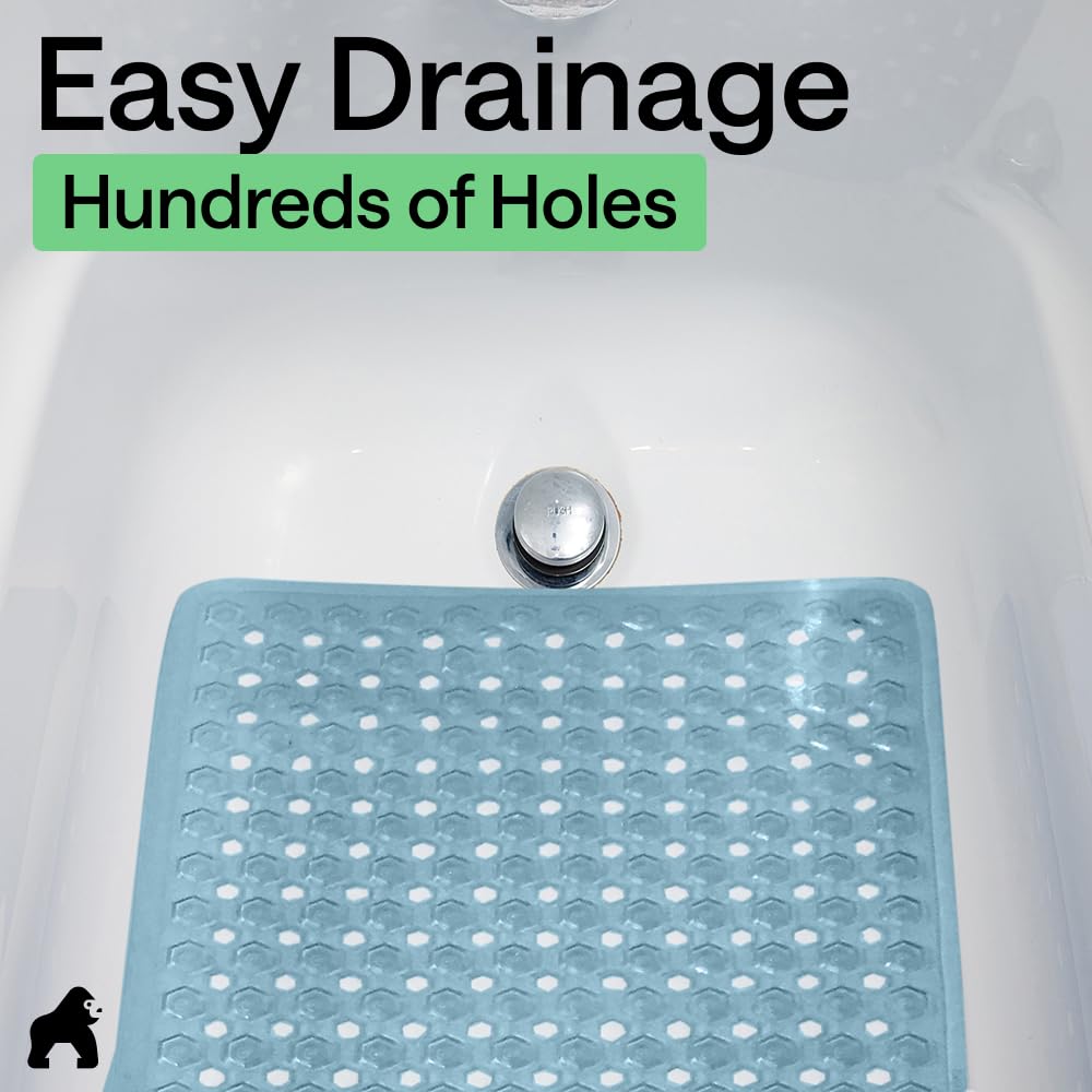 GORILLA GRIP fits most tubs on smooth surfaces