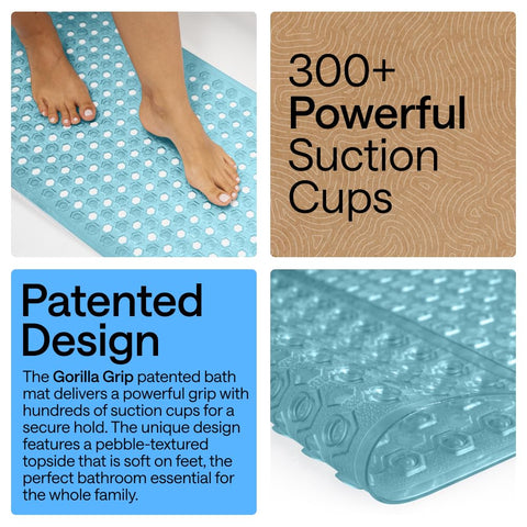 GORILLA GRIP hex texture surface provides soft underfoot feel