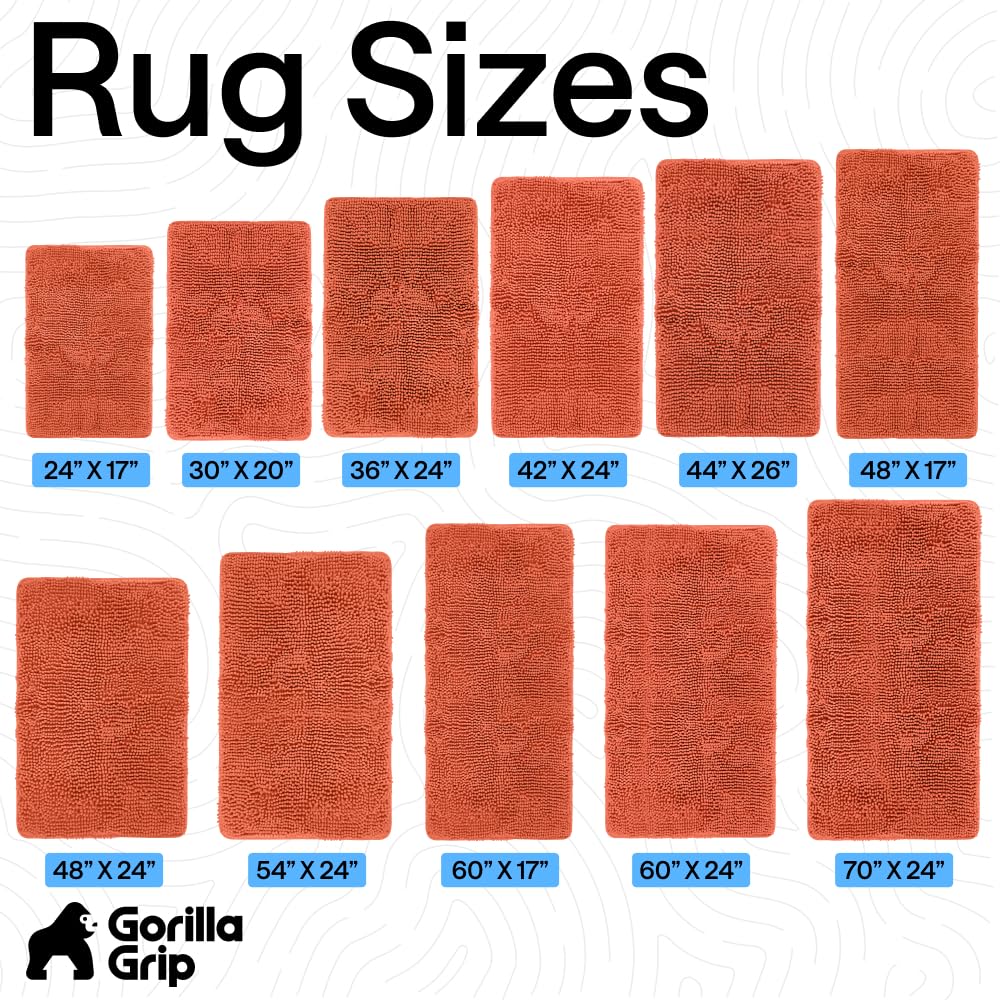 US designed coral bath mat adds warmth to any bathroom.