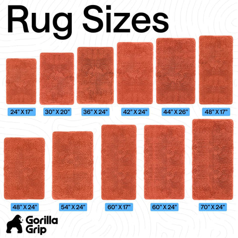US designed coral bath mat adds warmth to any bathroom.