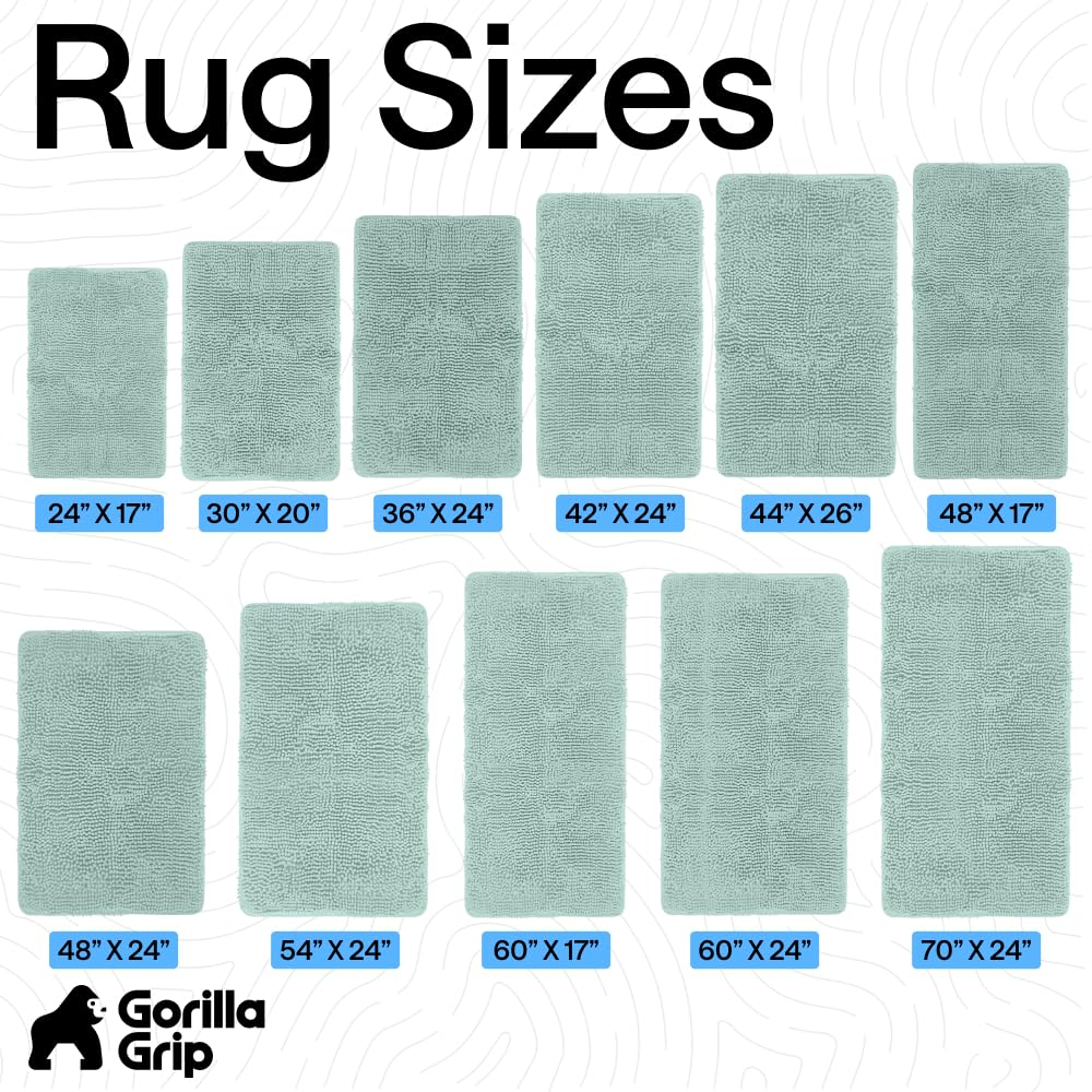 Gorilla Grip mat maintains plush texture after multiple washes.