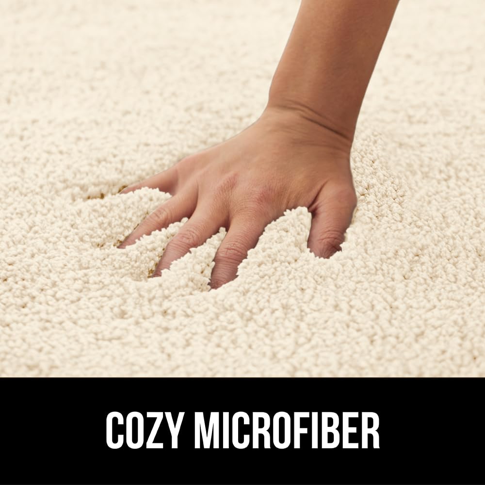 Gorilla Grip Bath Rug 30x20 TP rubber back stays in place.