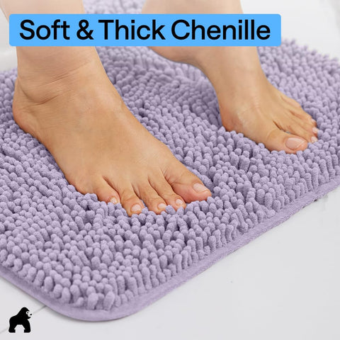 gorilla grip bath rug 36x24 fade-resistant quick-dry fabric for daily use