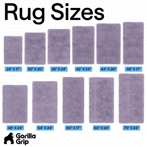 gorilla grip bath rug 36x24 light purple decor accent in bathroom