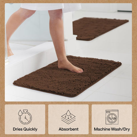 GORILLA GRIP bath rug 36x24 fade resistant and OEKO-TEX certified.