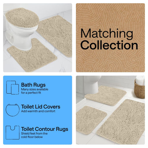 GORILLA GRIP 44x26 rug fits standard bathroom spaces