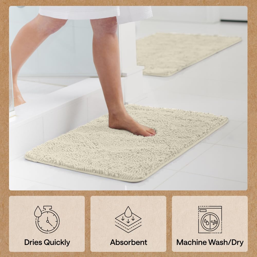 GORILLA GRIP 36x24 machine-washable rug for easy cleaning and care
