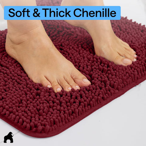 Machine washable quick-dry microfiber for easy care on Gorilla Grip mat.