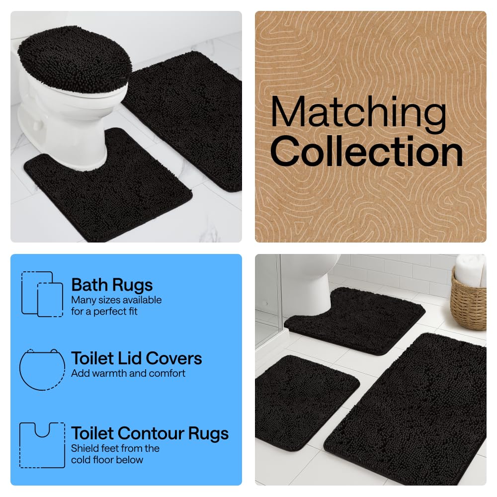 Non-slip backing detail on GORILLA GRIP bath rug mat 42x24