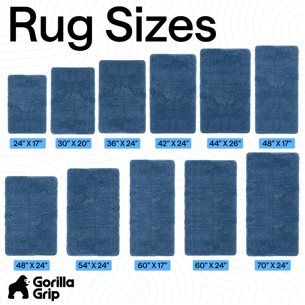 GORILLA GRIP plush chenille pile delivers soft, comforting feel
