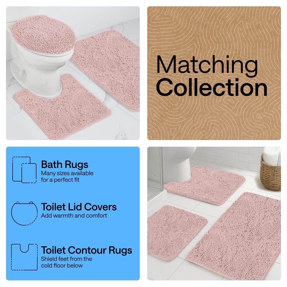 GORILLA GRIP bath rug mat machine wash and dry care cycle