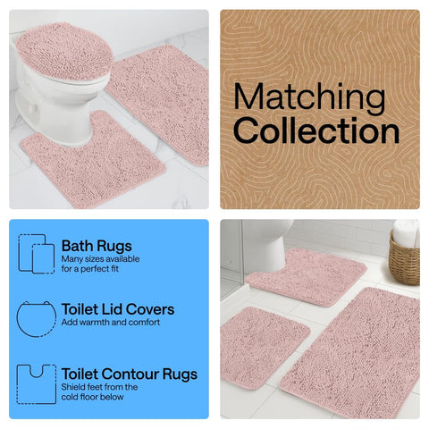 GORILLA GRIP bath rug mat machine wash and dry care cycle