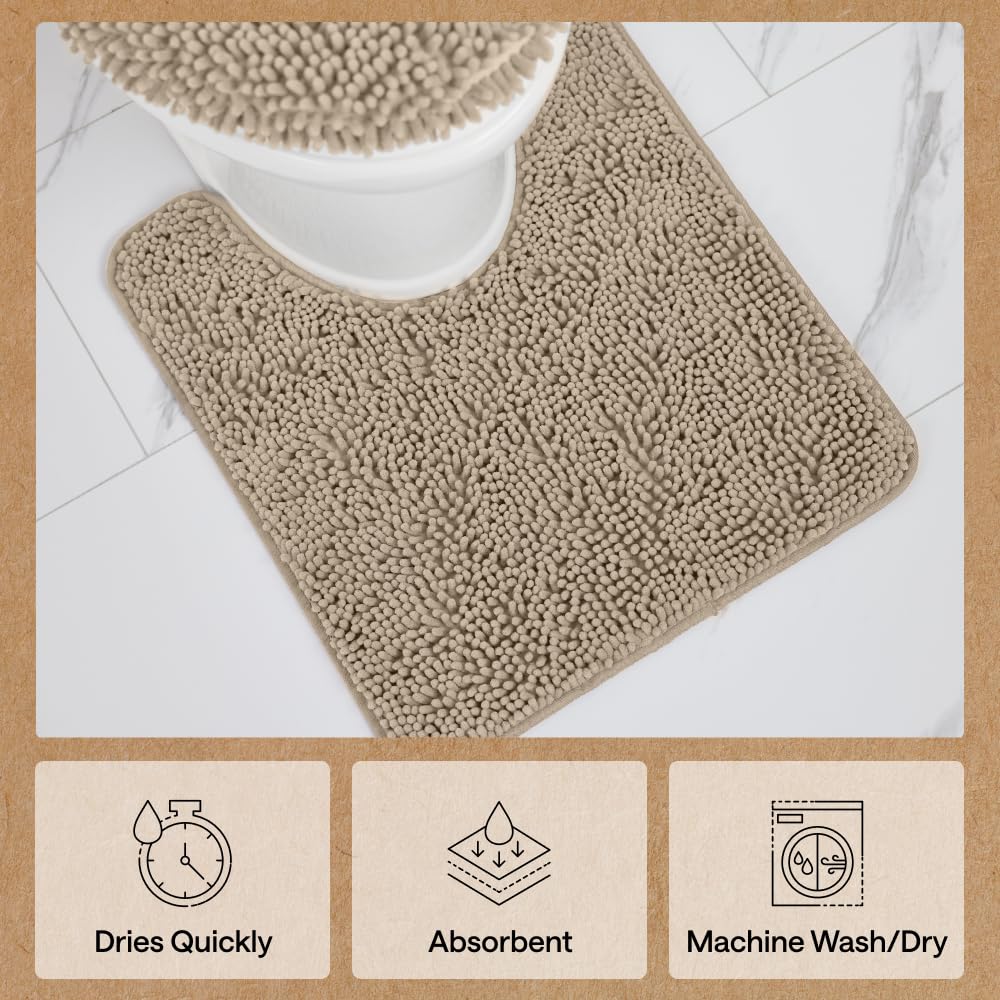 Gorilla Grip machine-washable rug for easy home care.