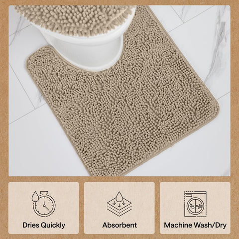Gorilla Grip machine-washable rug for easy home care.