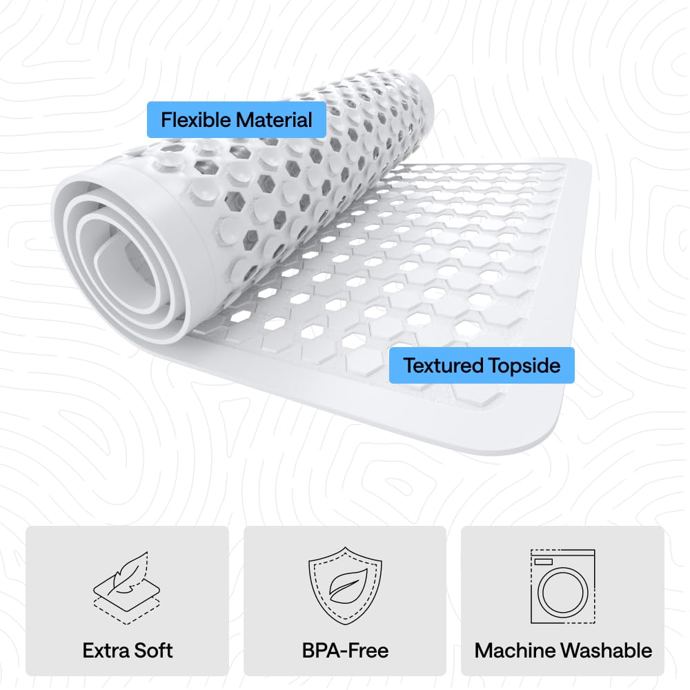 GORILLA GRIP BPA-free hexagon texture offers a soft, comfortable underfoot feel.
