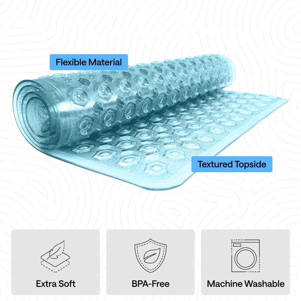 GORILLA GRIP BPA-free mat safe for family bathrooms