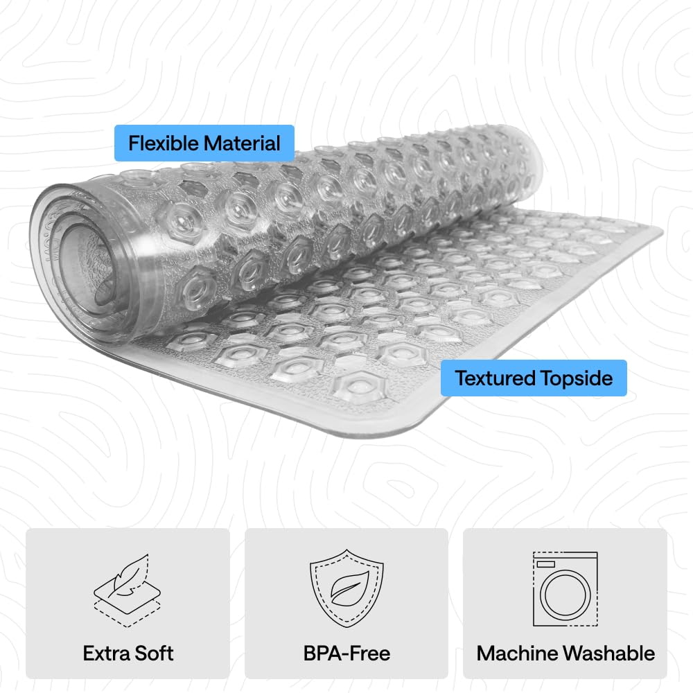 GORILLA GRIP BPA-free material for a safe family bath mat