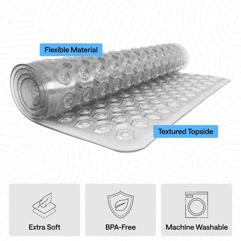 GORILLA GRIP BPA-free material for a safe family bath mat