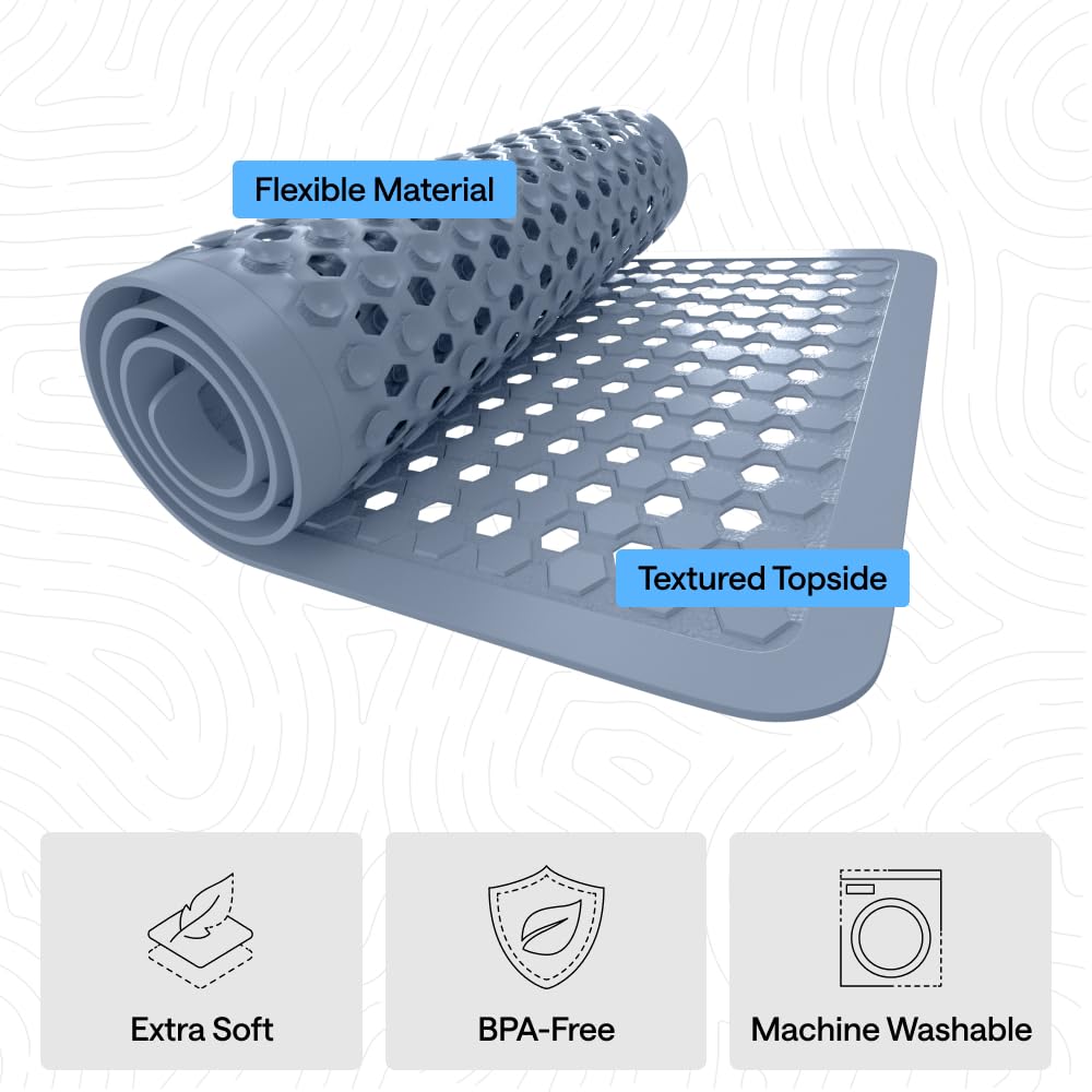 GORILLA GRIP BPA-free material keeps bath time safer for the whole family.