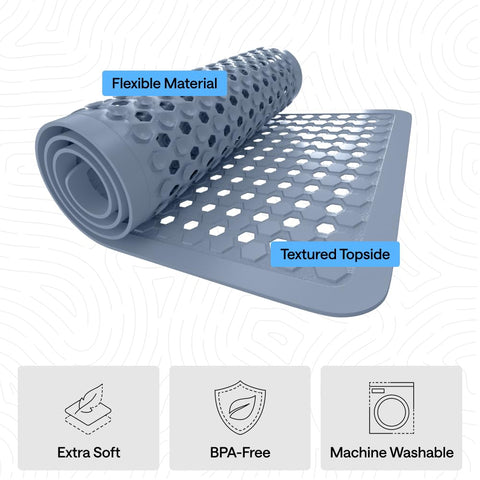 GORILLA GRIP BPA-free material keeps bath time safer for the whole family.