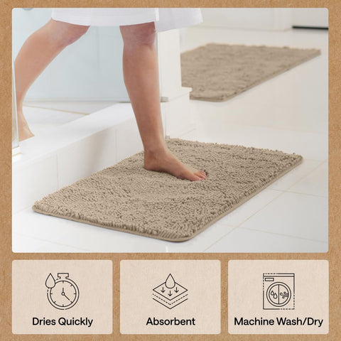 GORILLA GRIP chenille collection with matching lids and contour rugs.